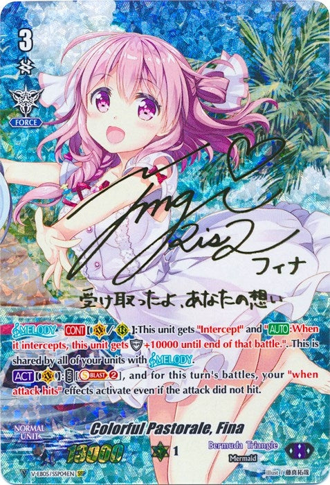 Image for Colorful Pastorale, Fina (SSP) (Rainbow Signature) (V-EB05: Primary Melody) (V-EB05/SSP04EN) - Cardfight Vanguard