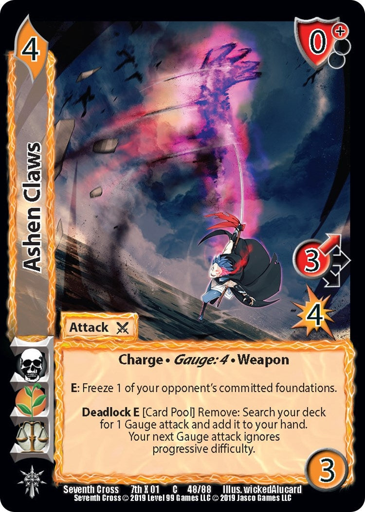 Image for Ashen Claws (Seventh Cross) (48) - UniVersus