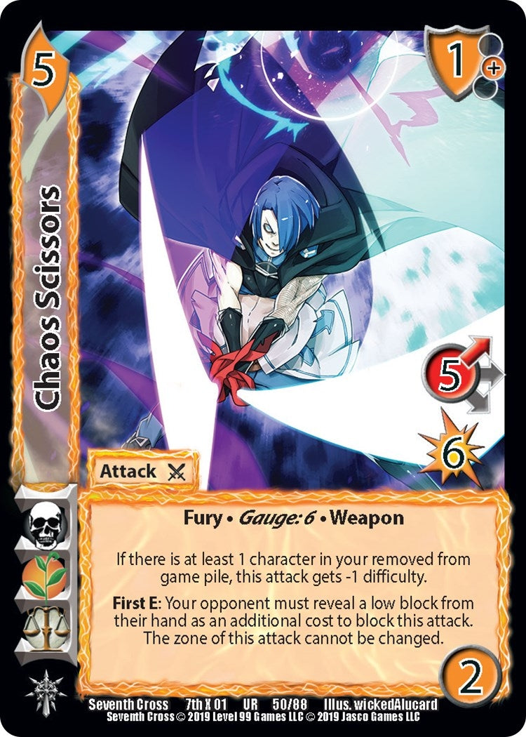 Image for Chaos Scissors (Seventh Cross) (50) - UniVersus
