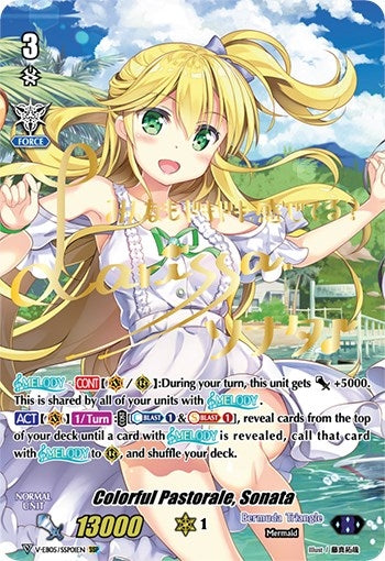 Image for Colorful Pastorale, Sonata (SSP) (Gold Signature) (V-EB05: Primary Melody) (V-EB05/SSP01EN) - Cardfight Vanguard