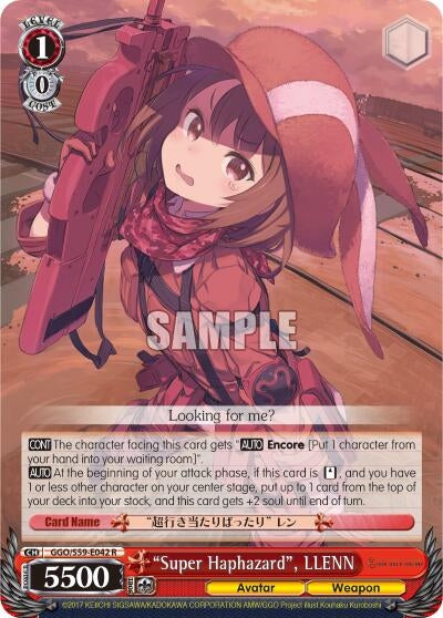 Image for "Super Haphazard", LLENN (Gun Gale Online) (GGO/S59-E042 R) - Weiss Schwarz