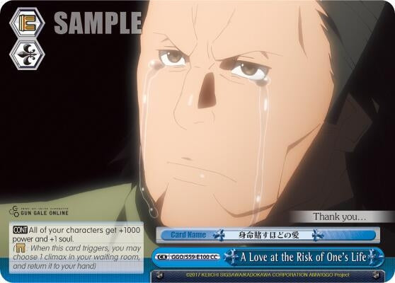 Image for A Love at the Risk of One's Life (Gun Gale Online) (GGO/S59-E100 CC) - Weiss Schwarz
