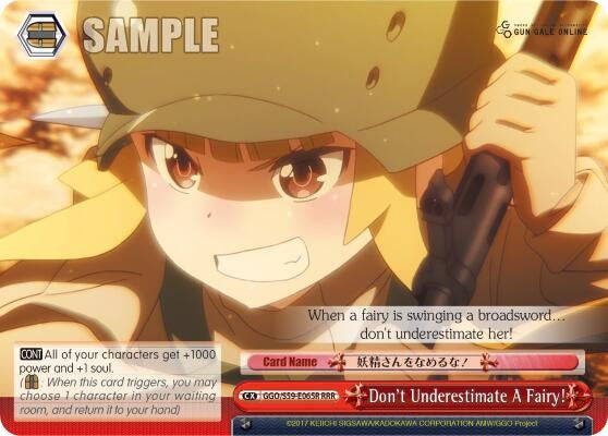 Image for Don't Underestimate A Fairy! (RRR) (Gun Gale Online) (GGO/S59-E065R RRR) - Weiss Schwarz