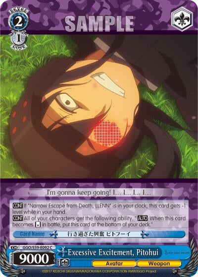 Image for Excessive Excitement, Pitohui (Gun Gale Online) (GGO/S59-E092 C) - Weiss Schwarz