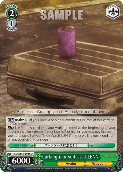 Image for Lurking in a Suitcase LLENN (Gun Gale Online) (GGO/S59-E018 U) - Weiss Schwarz
