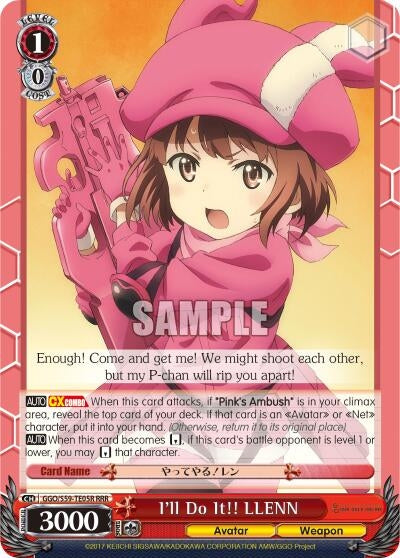 Image for I'll Do It!! LLENN (RRR) (Gun Gale Online) (GGO/S59-TE05R RRR) - Weiss Schwarz