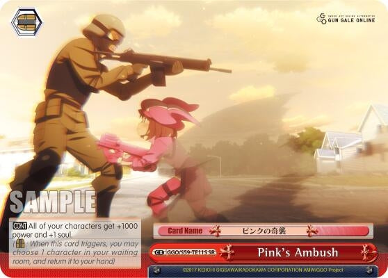 Image for Pink's Ambush (SR) (Gun Gale Online) (GGO/S59-TE11S SR) - Weiss Schwarz