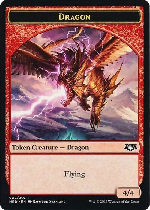 Image for Dragon Token (Mythic Edition: War of the Spark) (2) - Magic: The Gathering