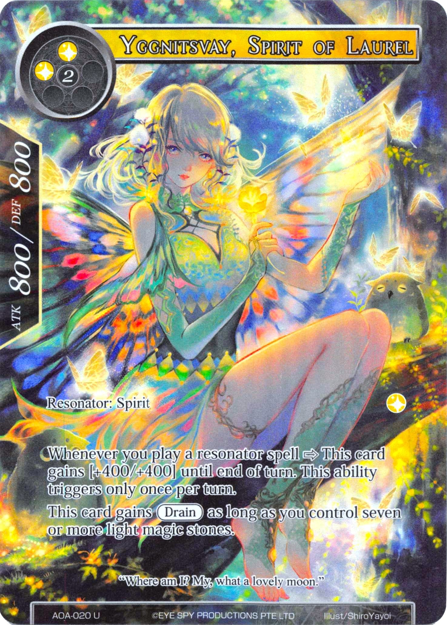Image for Yggnitsvay, Spirit of Laurel (Full Art) (Awakening of the Ancients) (AOA-020) - Force of Will