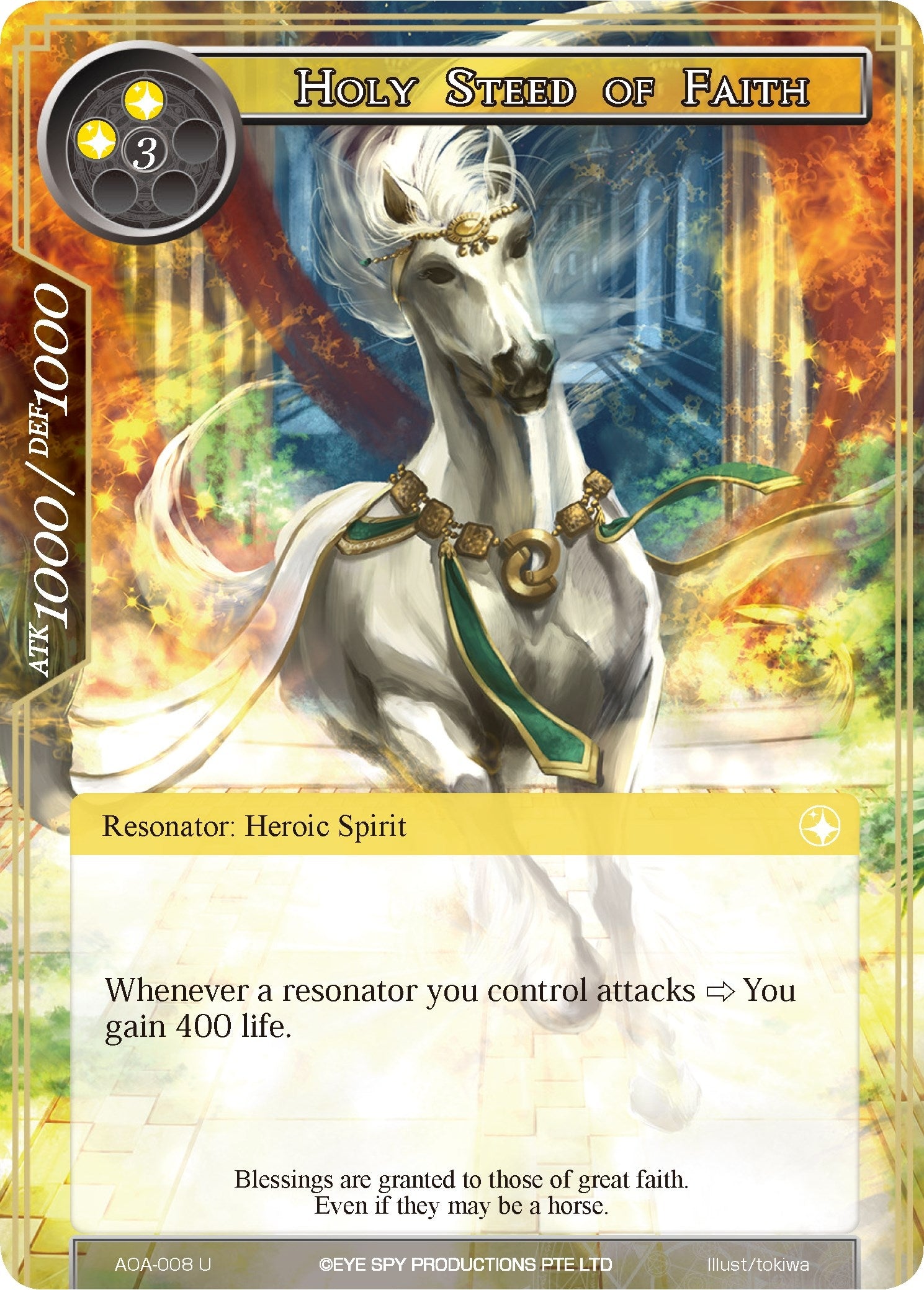 Image for Holy Steed of Faith (Awakening of the Ancients) (AOA-008) - Force of Will