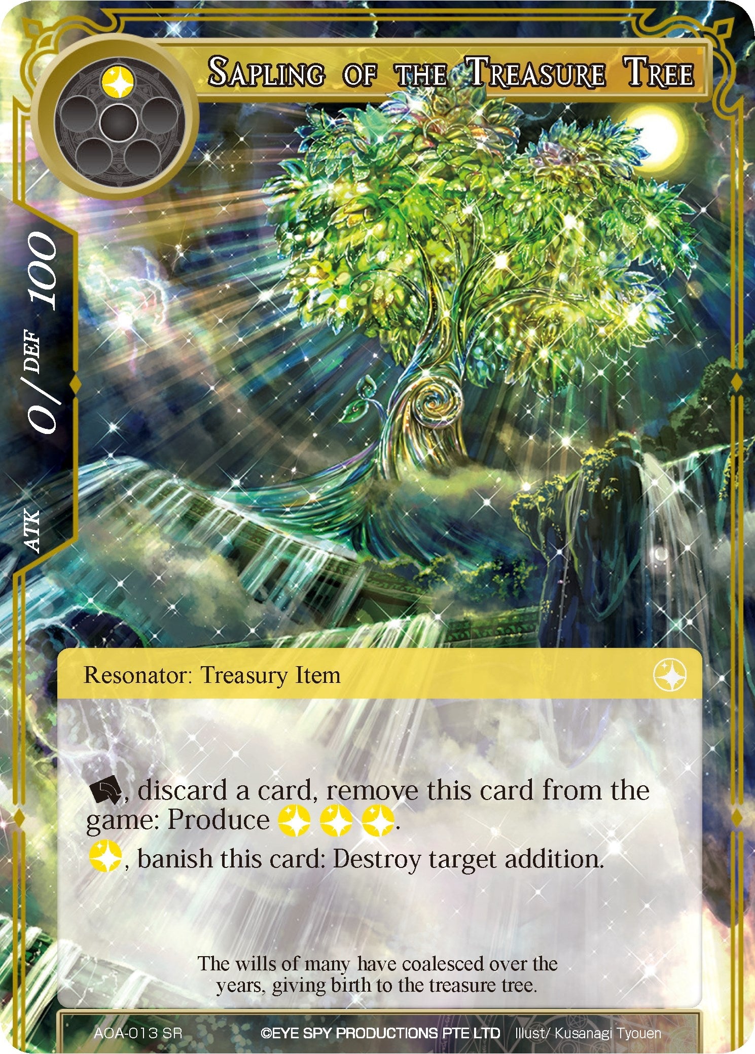 Image for Sapling of the Treasure Tree (Awakening of the Ancients) (AOA-013) - Force of Will