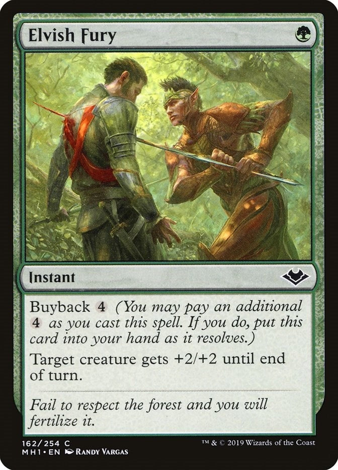 Image for Elvish Fury (Modern Horizons) (162) - Magic: The Gathering