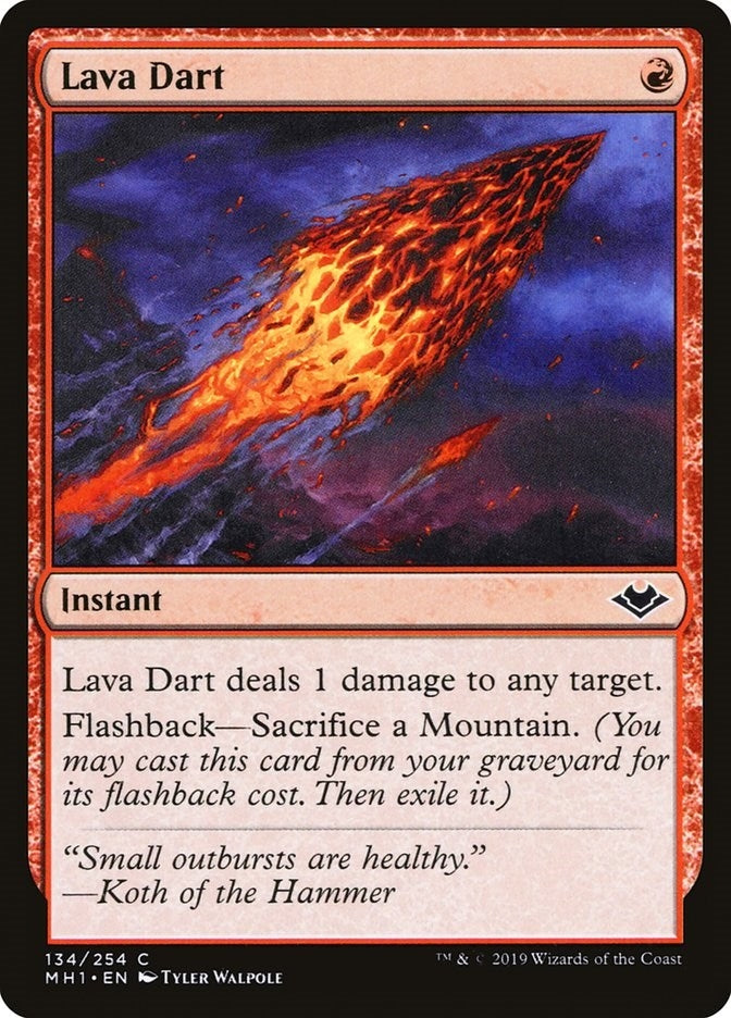 Image for Lava Dart (Modern Horizons) (134) - Magic: The Gathering