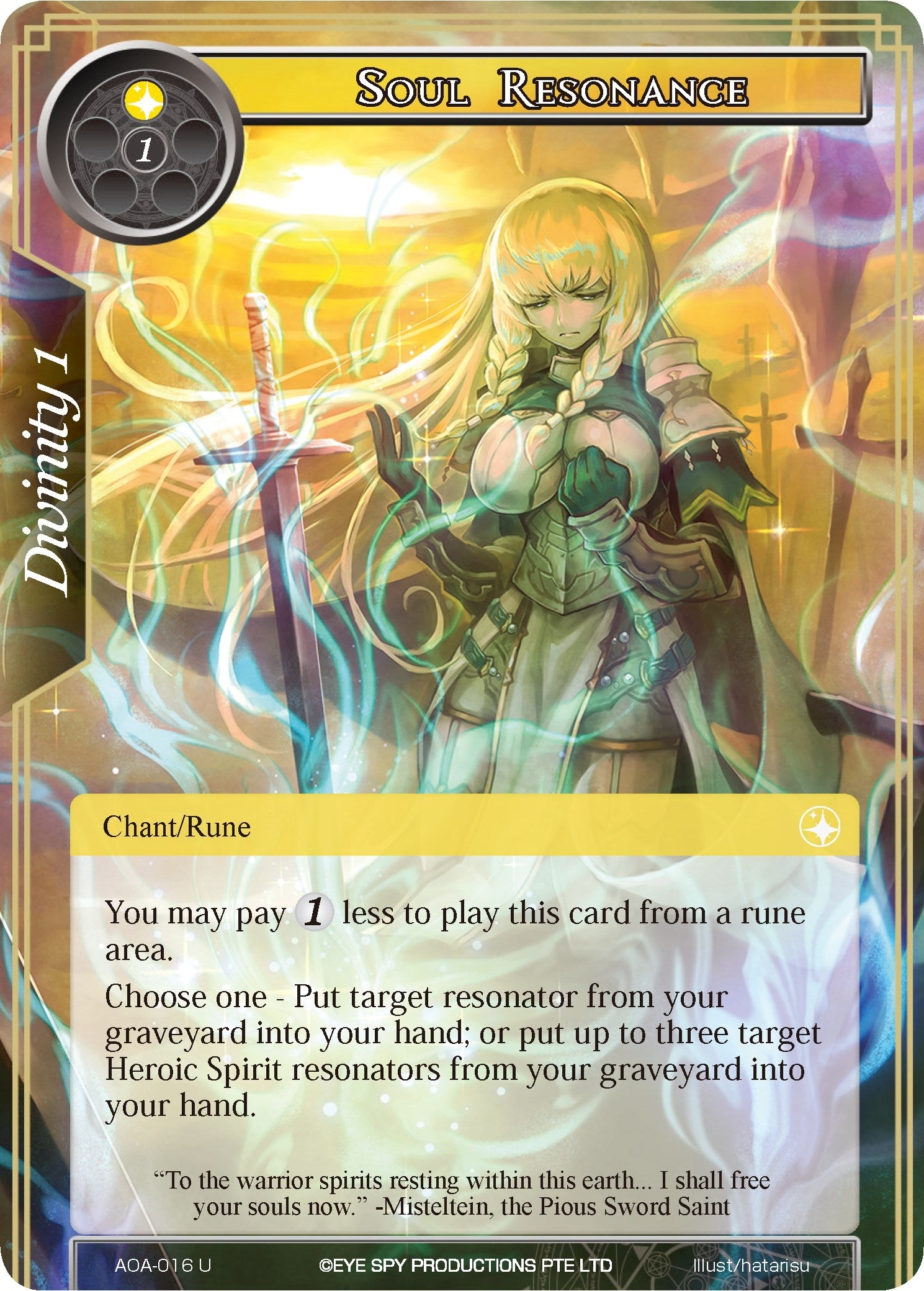 Image for Soul Resonance (Awakening of the Ancients) (AOA-016) - Force of Will