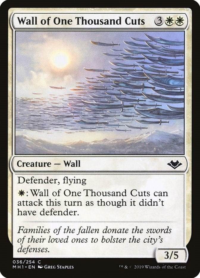 Image for Wall of One Thousand Cuts (Modern Horizons) (36) - Magic: The Gathering