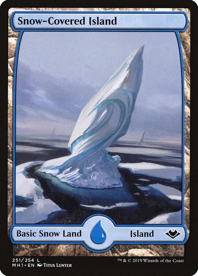 Image for Snow-Covered Island (Modern Horizons) (251) - Magic: The Gathering