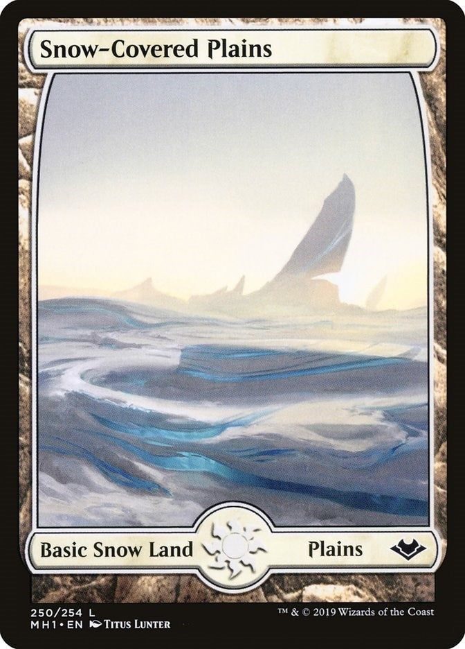 Image for Snow-Covered Plains (Modern Horizons) (250) - Magic: The Gathering
