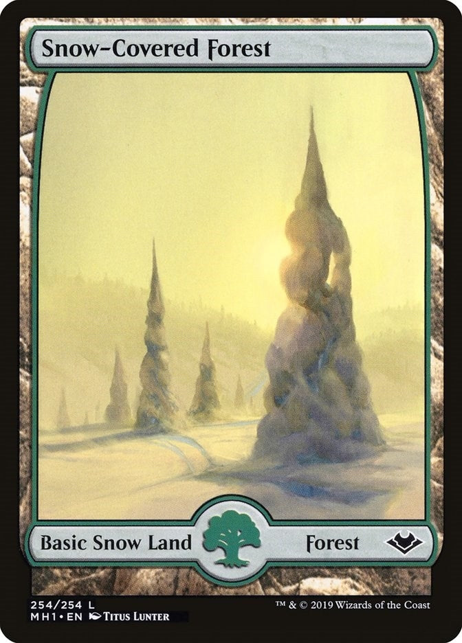 Image for Snow-Covered Forest (Modern Horizons) (254) - Magic: The Gathering