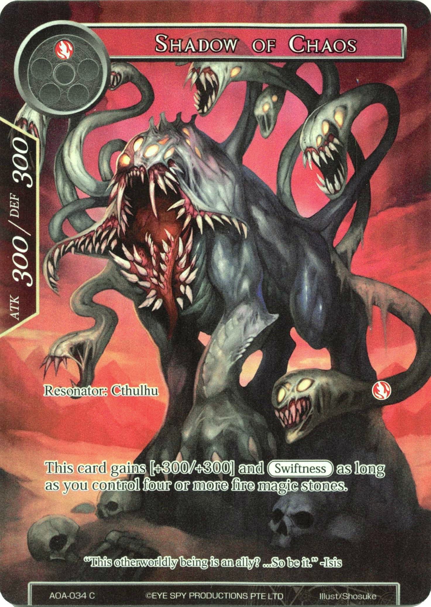 Image for Shadow of Chaos (Full Art) (Awakening of the Ancients) (AOA-034) - Force of Will