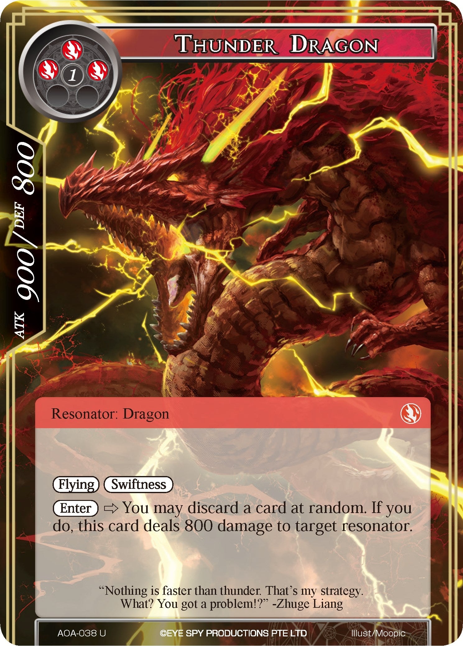Image for Thunder Dragon (Awakening of the Ancients) (AOA-038) - Force of Will
