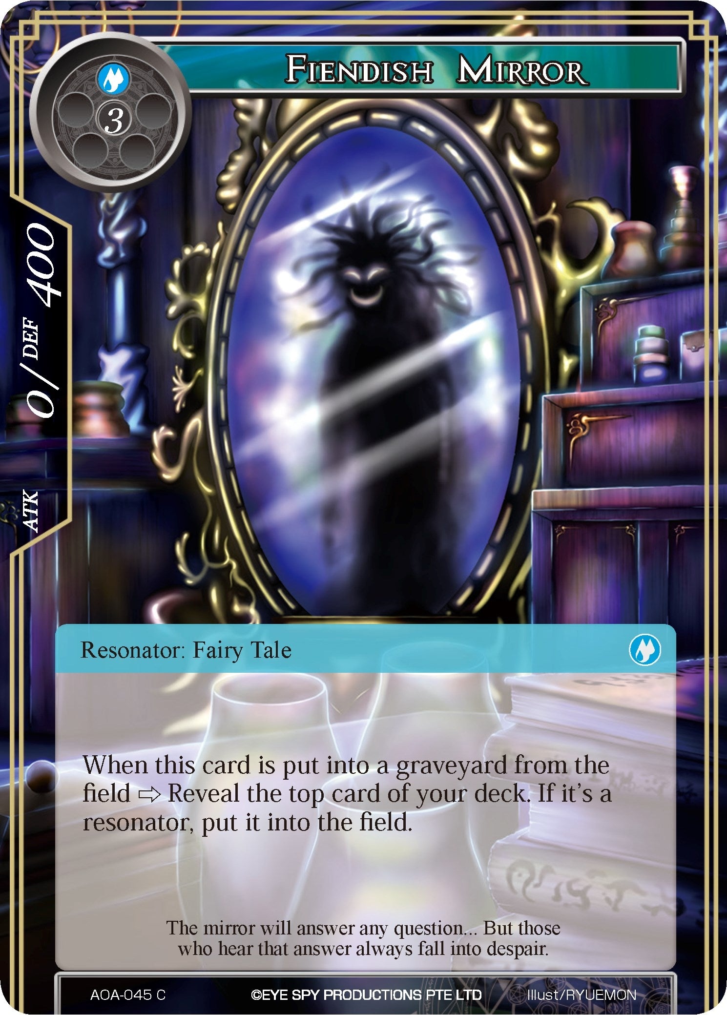 Image for Fiendish Mirror (Awakening of the Ancients) (AOA-045) - Force of Will