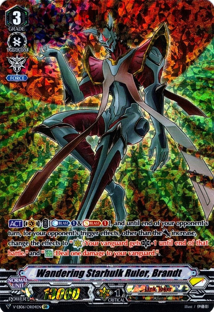 Image for Wandering Starhulk Ruler, Brandt (OR) (V-EB06: Light of Salvation, Logic of Destruction) (V-EB06/OR04EN) - Cardfight Vanguard