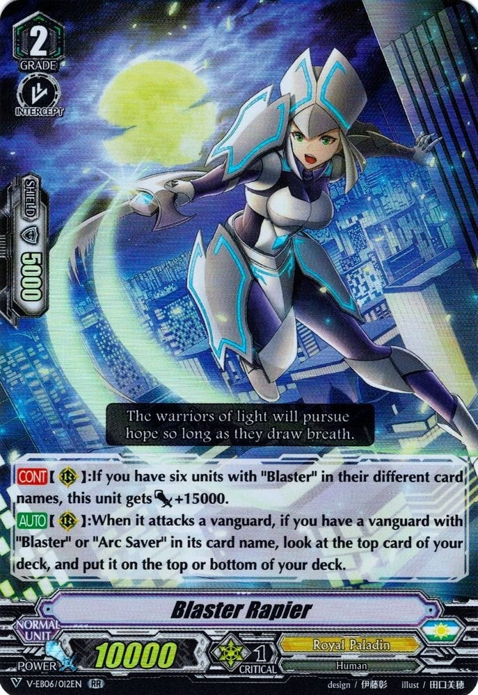 Image for Blaster Rapier (V-EB06: Light of Salvation, Logic of Destruction) (V-EB06/012EN) - Cardfight Vanguard