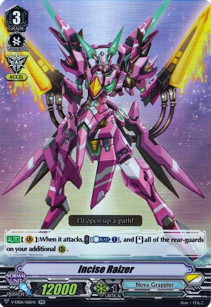 Image for Incise Raizer (V-EB06: Light of Salvation, Logic of Destruction) (V-EB06/016EN) - Cardfight Vanguard
