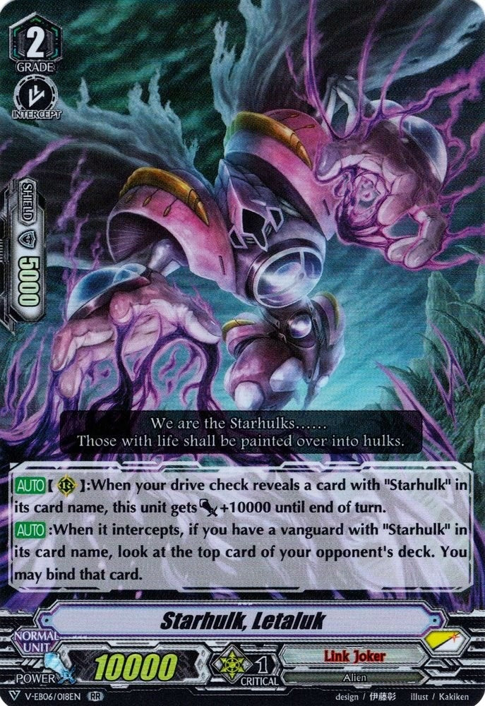 Image for Starhulk, Letaluk (V-EB06: Light of Salvation, Logic of Destruction) (V-EB06/018EN) - Cardfight Vanguard