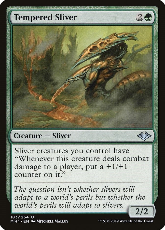 Image for Tempered Sliver (Modern Horizons) (183) - Magic: The Gathering