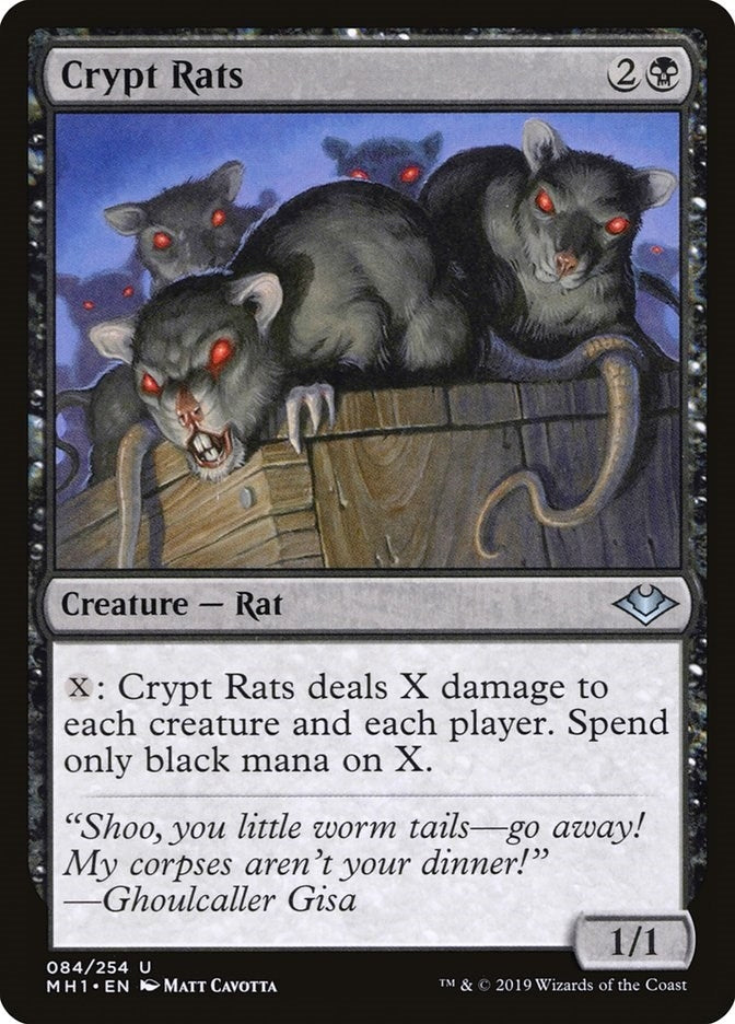 Image for Crypt Rats (Modern Horizons) (84) - Magic: The Gathering