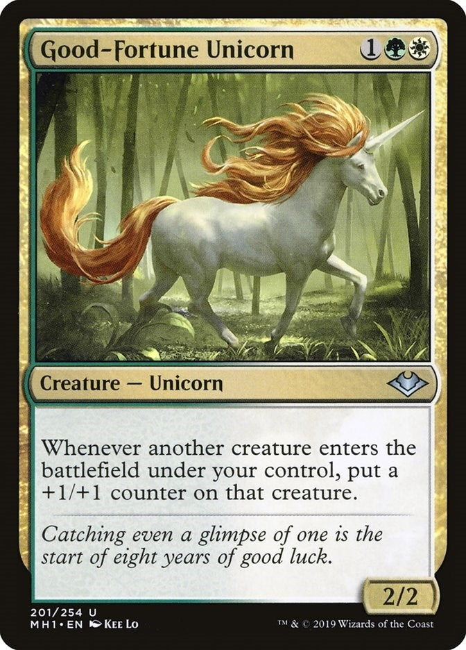 Image for Good-Fortune Unicorn (Modern Horizons) (201) - Magic: The Gathering