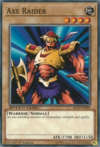 Image for Axe Raider (Speed Duel: Attack from the Deep) (SBAD-EN009) - YuGiOh