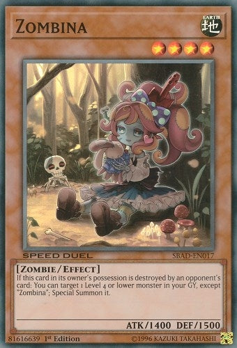 Image for Zombina (Speed Duel: Attack from the Deep) (SBAD-EN017) - YuGiOh