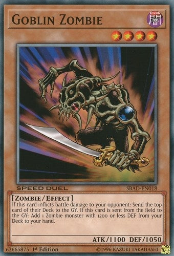 Image for Goblin Zombie (Speed Duel: Attack from the Deep) (SBAD-EN018) - YuGiOh
