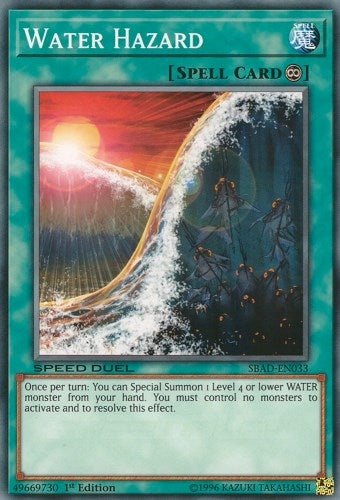 Image for Water Hazard (Speed Duel: Attack from the Deep) (SBAD-EN033) - YuGiOh