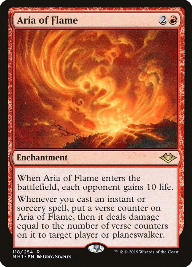 Image for Aria of Flame (Modern Horizons) (118) - Magic: The Gathering