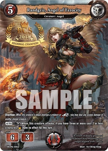 Image for Randgriz, Angel of Ferocity (BCS 2018) (PR Cards) (DB-PR/0064) - Dragoborne