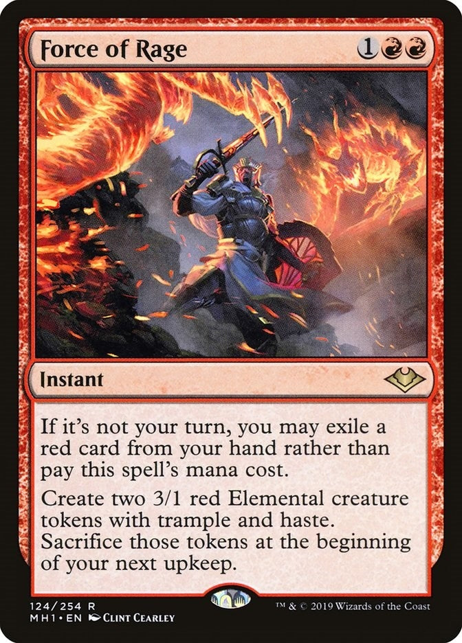 Image for Force of Rage (Modern Horizons) (124) - Magic: The Gathering