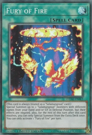 Image for Fury of Fire (Dark Neostorm) (DANE-ENSE2) - YuGiOh