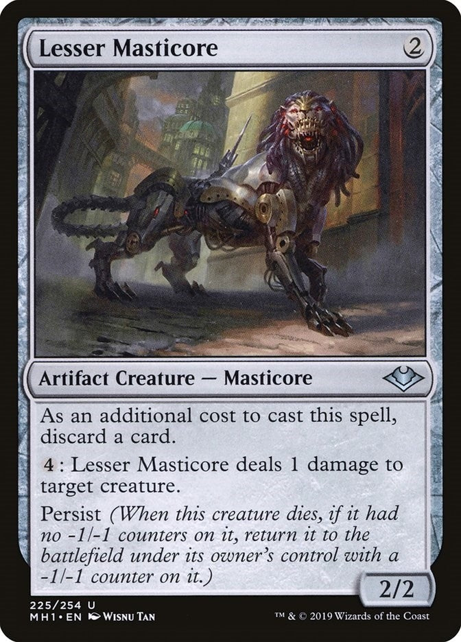 Image for Lesser Masticore (Modern Horizons) (225) - Magic: The Gathering