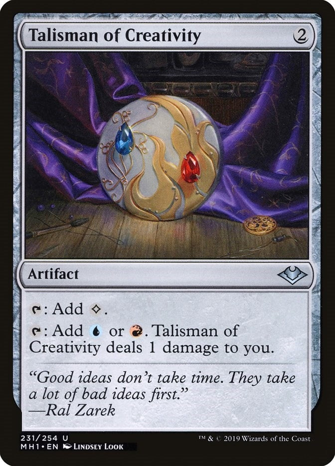 Image for Talisman of Creativity (Modern Horizons) (231) - Magic: The Gathering