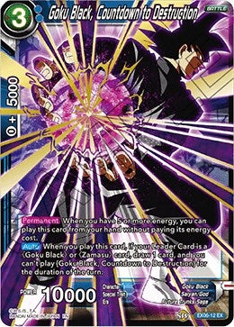 Image for Goku Black, Countdown to Destruction (Special Anniversary Set) (EX06-12) - Dragon Ball Super: Masters