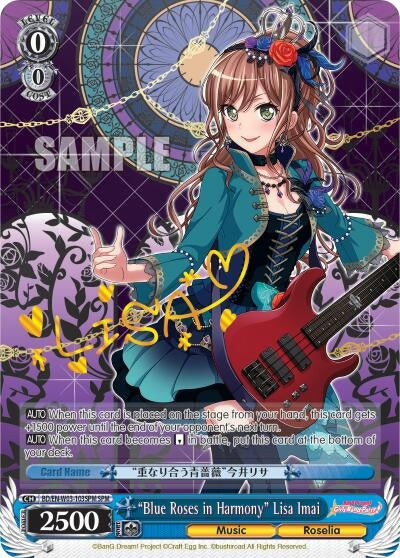 Image for "Blue Roses in Harmony" Lisa Imai (SPM) (BanG Dream! Girls Band Party! MULTI LIVE) (BD/EN-W03-103SPM SPM) - Weiss Schwarz