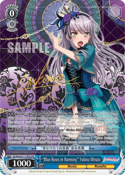 Image for "Blue Roses in Harmony" Yukina Minato (SPM) (BanG Dream! Girls Band Party! MULTI LIVE) (BD/EN-W03-111SPM SPM) - Weiss Schwarz