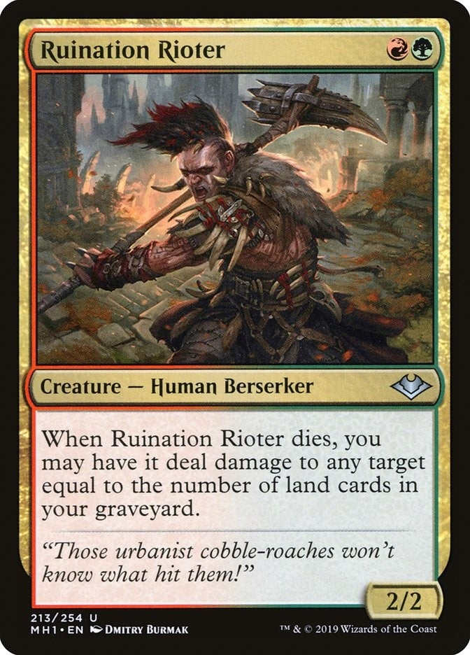 Image for Ruination Rioter (Modern Horizons) (213) - Magic: The Gathering