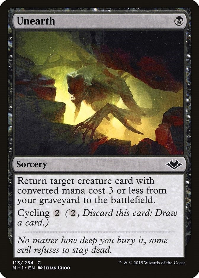 Image for Unearth (Modern Horizons) (113) - Magic: The Gathering