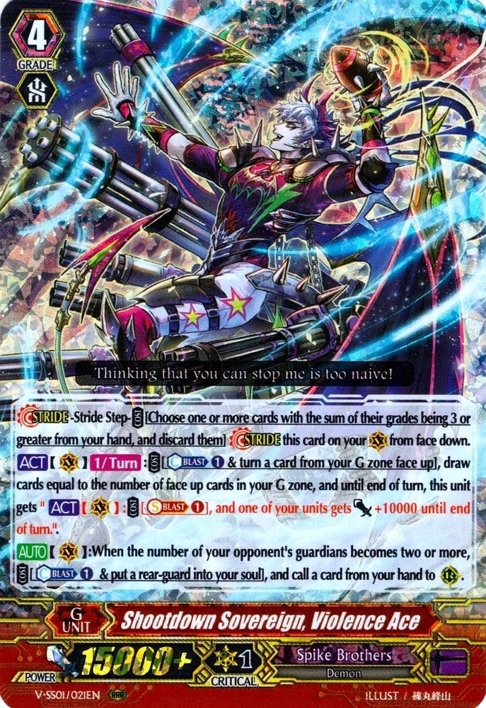 Image for Shootdown Sovereign, Violence Ace (V-SS01: Premium Collection 2019) (V-SS01/021EN) - Cardfight Vanguard