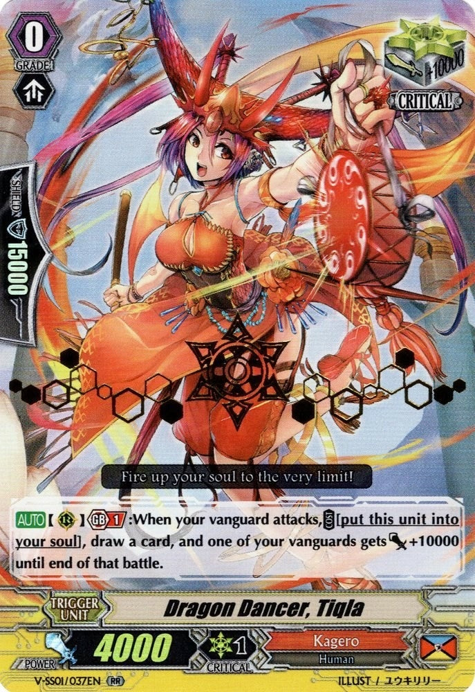 Image for Dragon Dancer, Tiqla (Hot Stamped) (V-SS01: Premium Collection 2019) (V-SS01/037EN) - Cardfight Vanguard