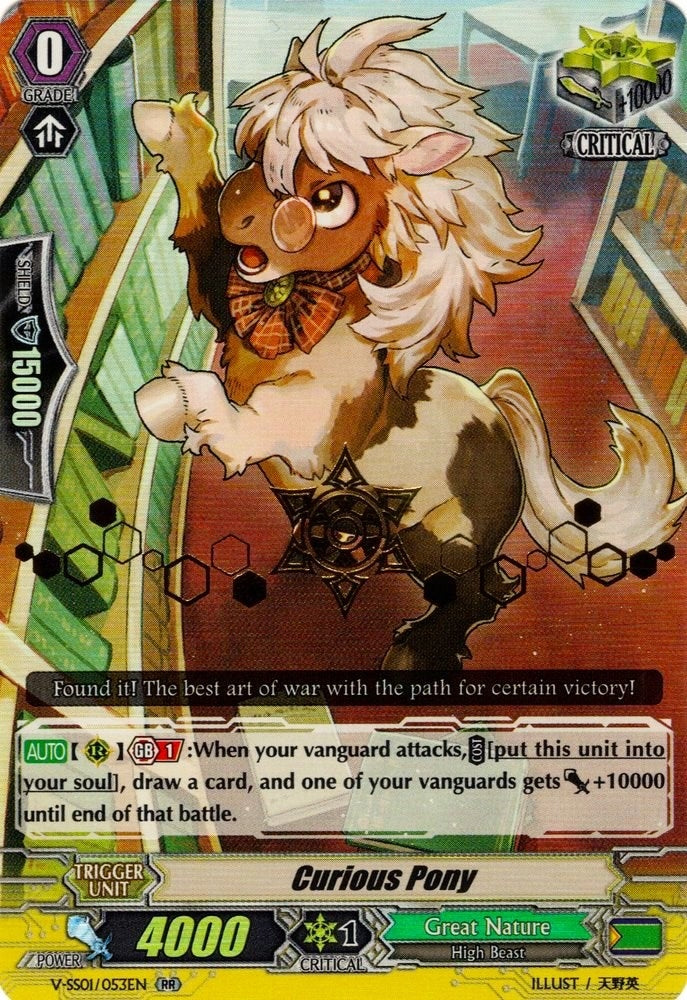 Image for Curious Pony (Hot Stamped) (V-SS01: Premium Collection 2019) (V-SS01/053EN) - Cardfight Vanguard